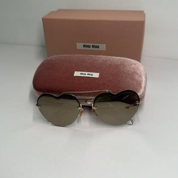 New - Miu Miu™ Core Collection MU 62US ZVN1C0 58 - Pale Gold main image 9